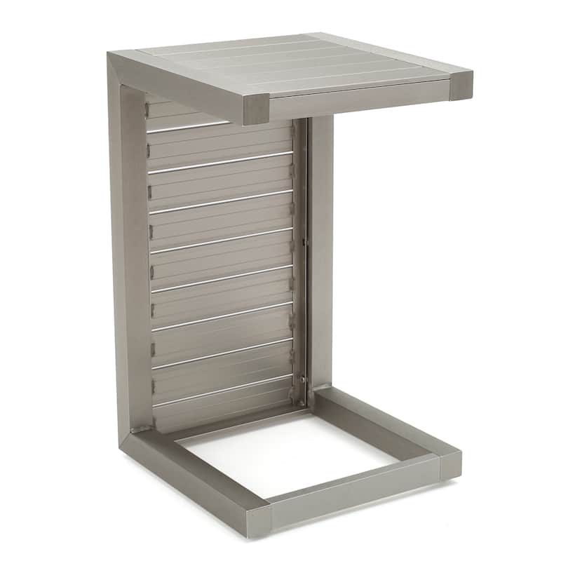 Cape Coral Modern C-Shaped End Table by Christopher Knight Home - 14.50" L x 15.00" W x 24.00" H