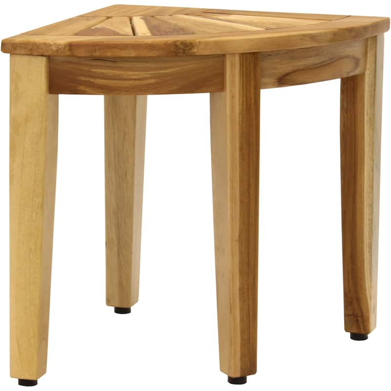 The Original Kai Corner Teak Shower Bench