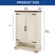 preview thumbnail 5 of 3, Moasis Farmhouse 6-Tier Shoe Cabinet with Doors Shoe Rack Storage with Adjustable Shelves for Entryway