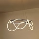 preview thumbnail 16 of 24, Nuvola 25" Contemporary Minimalist 360 Adjustable Silicone Neon Rope Dimmable Integrated LED Chandelier, by JONATHAN Y