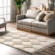 preview thumbnail 1 of 32, Nuloom Marissa High/Low Diamond Tassel Area Rug 10' x 14' - Beige - Rectangle