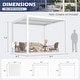 preview thumbnail 5 of 194, EROMMY Outdoor Louvered Pergola with Adjustable Aluminum Roof – Rainproof Gazebo for Patio & Garden