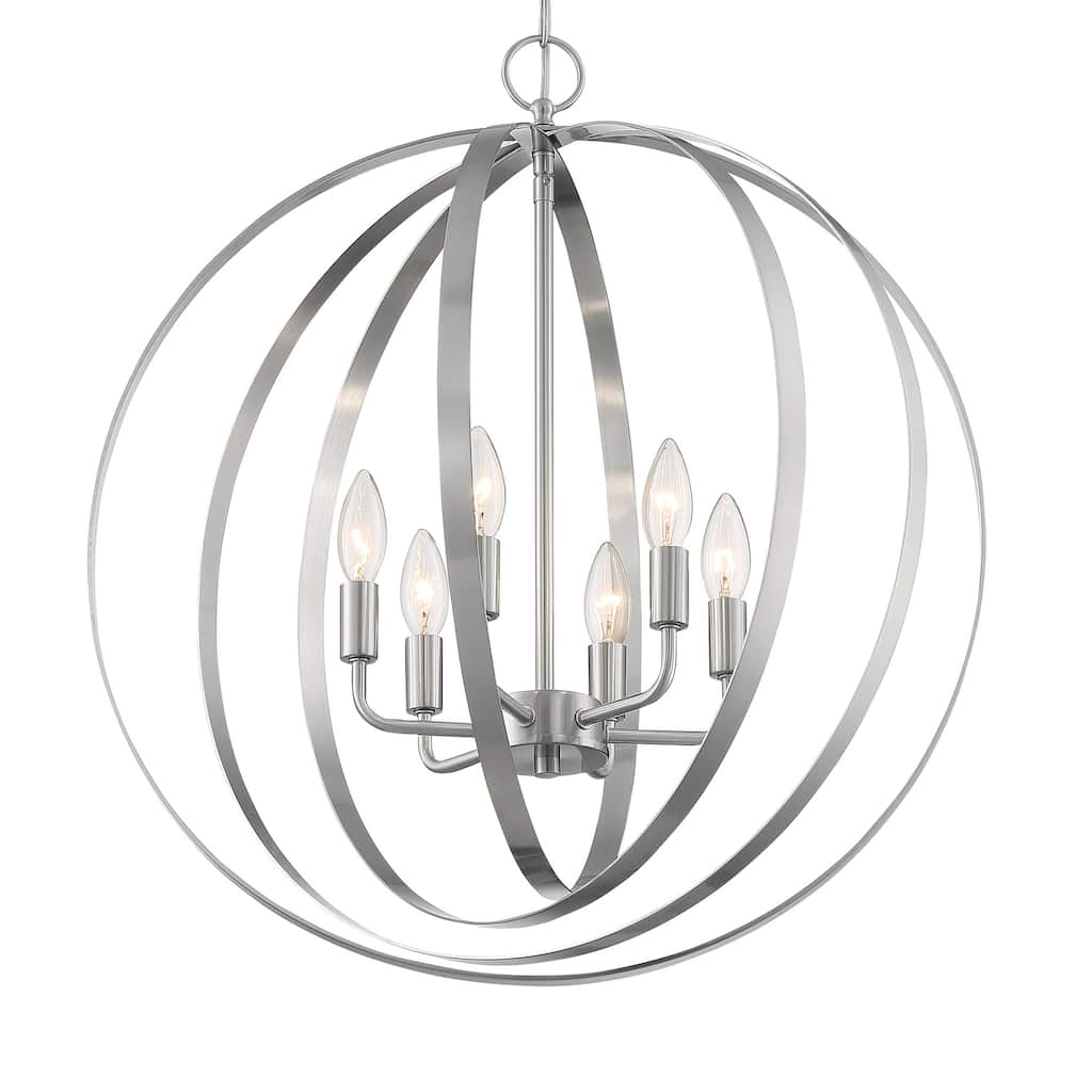 Nuvo Lighting Pendleton 6 Light 22" Wide Taper Candle Chandelier