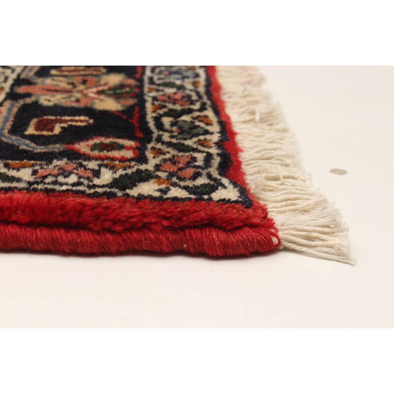 ECARPETGALLERY Hand-knotted Andelz Red Wool Rug - 4'0 x 7'9