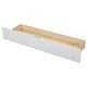 preview thumbnail 9 of 7, Wood Twin House Bed with Guardrail and Drawer, Rustic Design, Easy Assembly, White