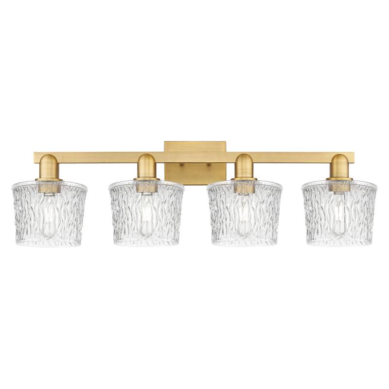 Innovations Lighting 716-4W-11-34 Niagara Vanity Niagara 4 Light 34" - Brushed Brass / Clear
