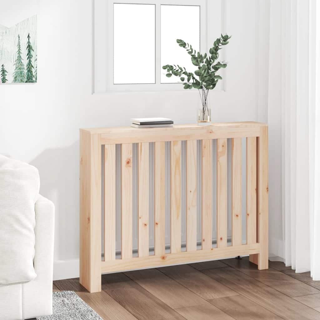 vidaXL Radiator Cover 31.3/42.7"x7.5"x33.1" Solid Wood Pine