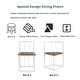 preview thumbnail 10 of 32, Modern 7-Piece Dining Table Set with Faux Marble Compact 55Inch Kitchen Table Set for 6 White