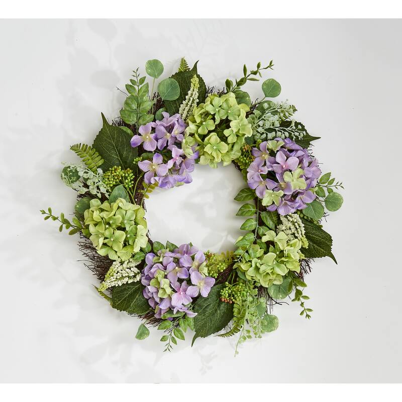 24" Lavender Hydrangea Wreath