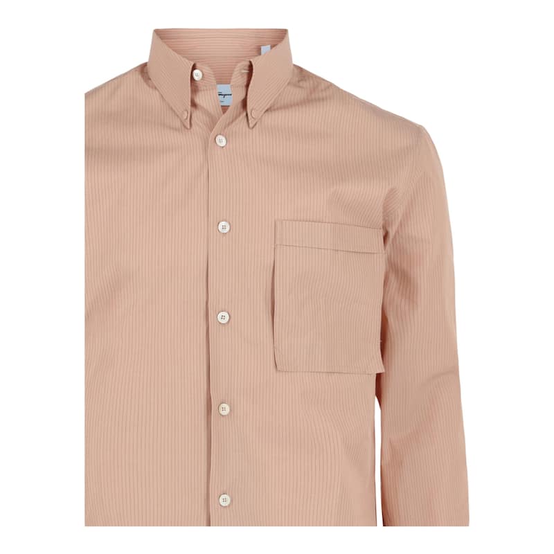 Ferragamo Striped Button-Up Shirt