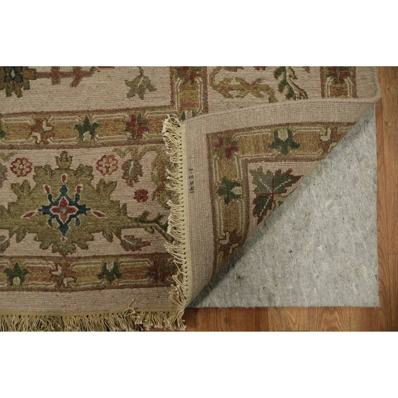 Hand Knotted Oriental 100% Wool Carpet Traditional Pink Sumak Area Rug - 10' 2'' X 8' 0''