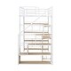 preview thumbnail 9 of 7, Twin Size Metal Loft Bed with Staircase, Desk and Storage Shelves