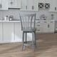 preview thumbnail 10 of 37, Hillsdale Furniture Savana Wood Upholstered Swivel Stool