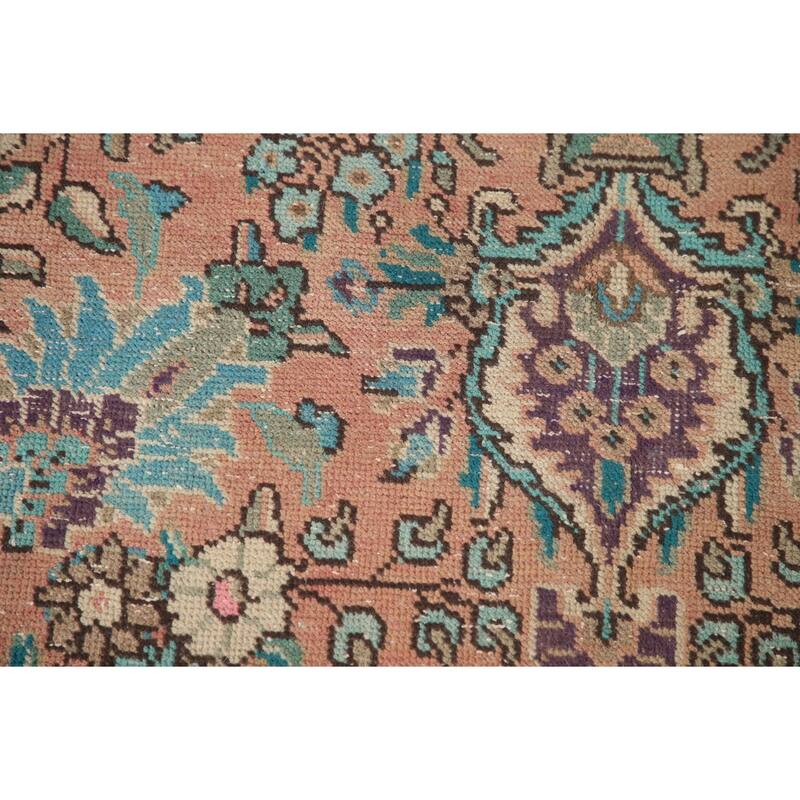 Tabriz Persian Vintage Area Rug Handmade Wool Carpet - 6'7" x 9'6"