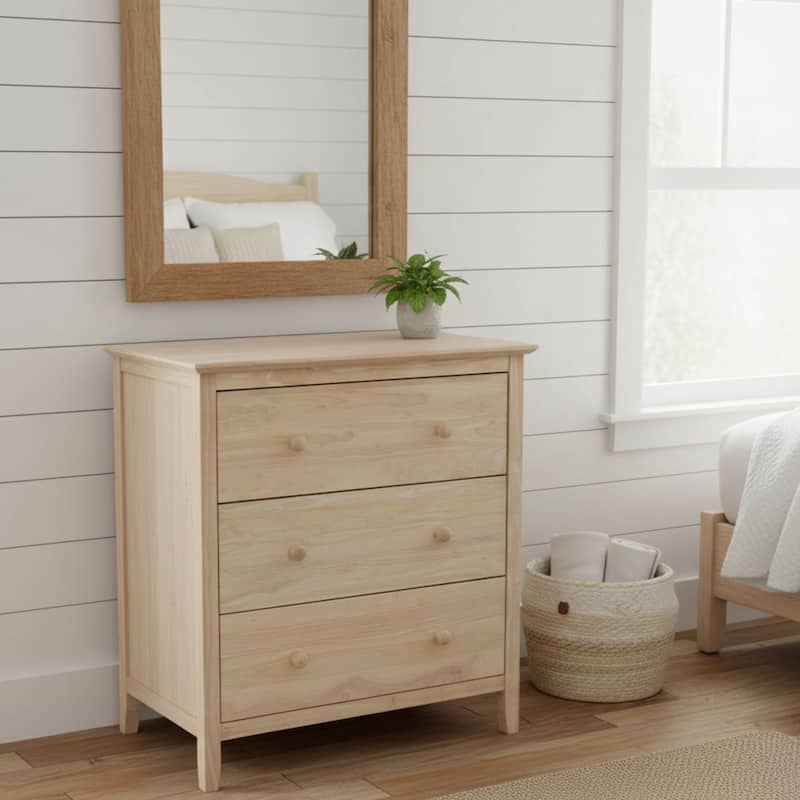 International Concepts Solid Wood Bedroom Dresser