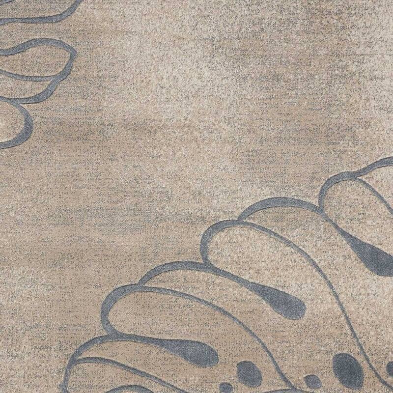 Kazu Power Loomed Modern Non Skid Stain Resistant Area Rug By HomeRoots - 87' X '63' X '0.5