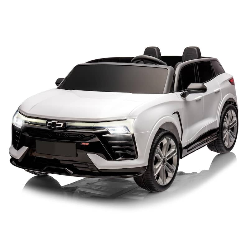 Baby Car 24V 2-Seater SUV Licensed Chevrolet Blazer Ride On Toy w/Parent Remote - White