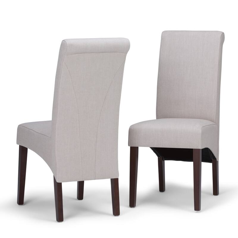 WYNDENHALL Franklin Transitional Deluxe Parson Dining Chair (Set of 2) - 17.7"w x 19.7"d x 40.2"h