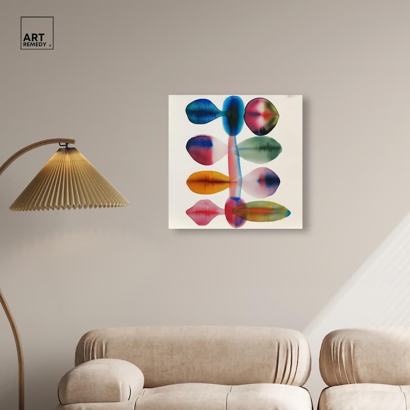 Chromatic Column Canvas by Art Remedy, Gallery Wrapped