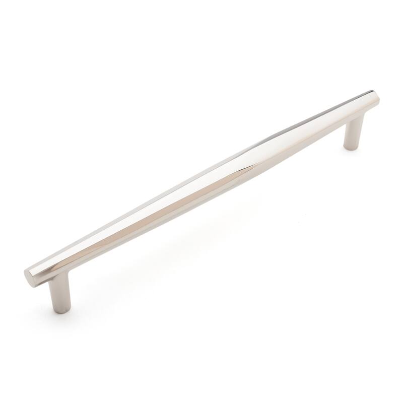 RK International Gibraltar 12 Inch Center to Center Bar Cabinet Pull - Polished Nickel