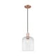 preview thumbnail 58 of 81, Innovations Lighting Endless Possibilities Arcadia - Bridal Veil - 1 Light 8" Cord Hung Mini Pendant Clear/Antique Copper