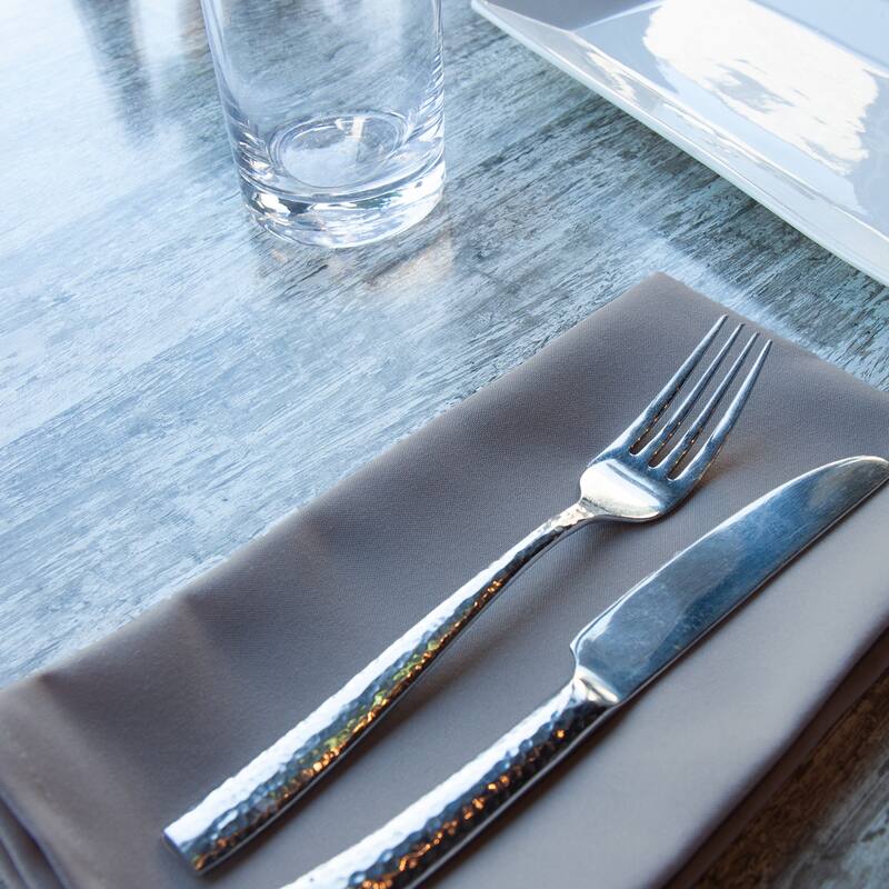 Arkwright Home 20x20 Solid Color Poly Spun Dinner Napkins - Pack of 25 - Dark Gray