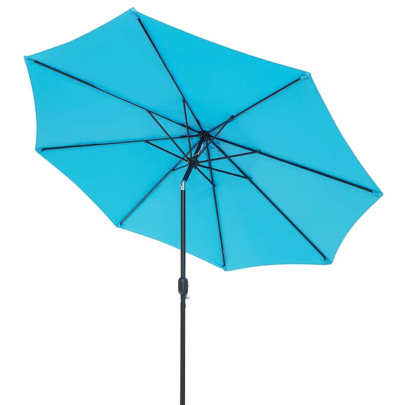 Costway 10Ft Outdoor Market Patio Table Umbrella Push Button Tilt