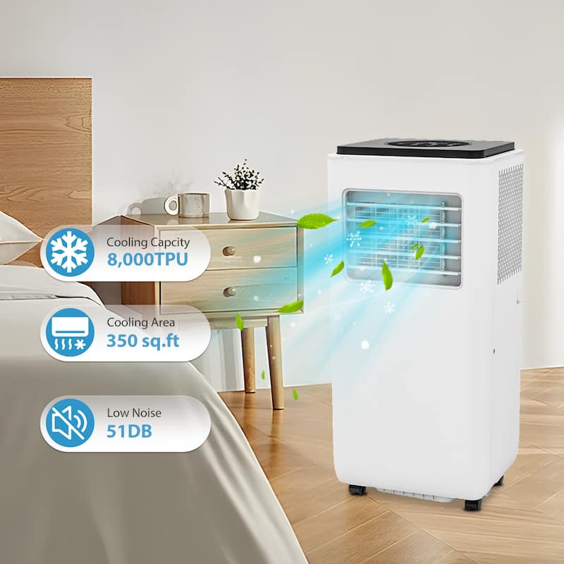 8000Btu Portable Air Conditioners Cool up to 350 Sq Ft