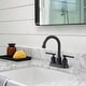 preview thumbnail 13 of 21, WOWOW 4 in. Centerset Double Handle Bathroom Faucet with Drain Kit Included