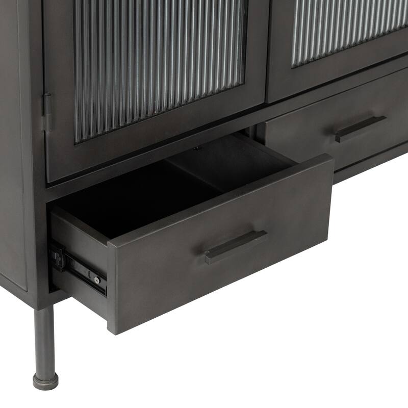 Classic Home Nore Metal Curio Cabinet
