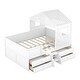 preview thumbnail 6 of 24, Full House Loft Bed with Drawers and Guardrails, White Finish