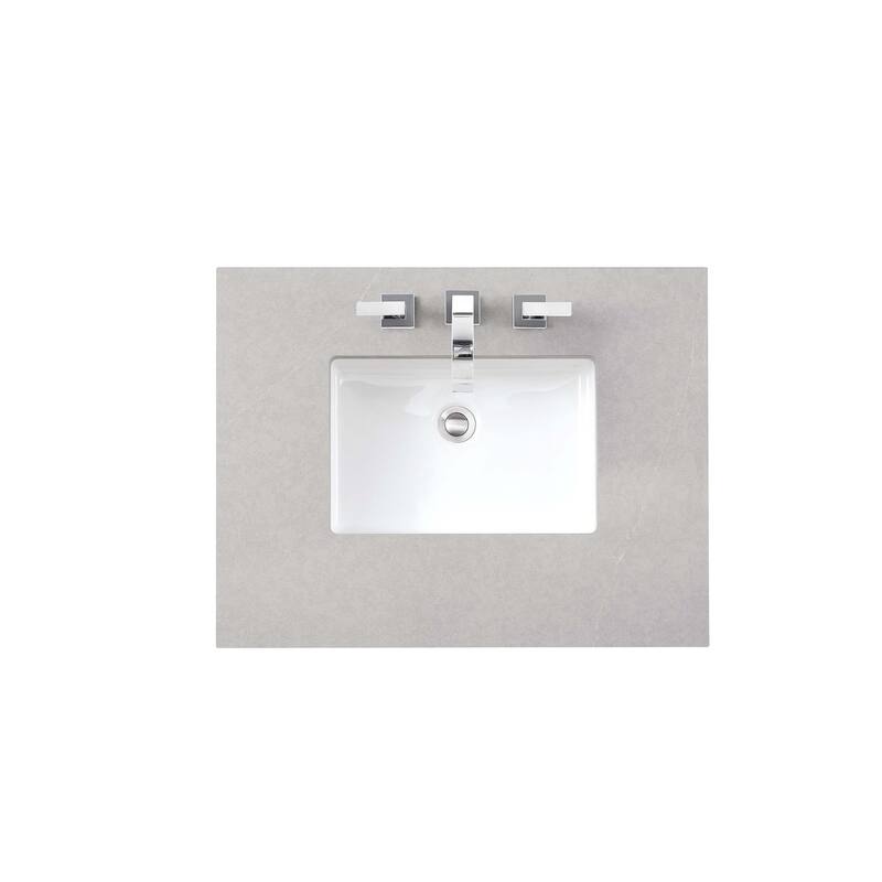James Martin Vanities Portland 60" Single Vanity, Whitewashed Walnut - Eternal Serena Quartz