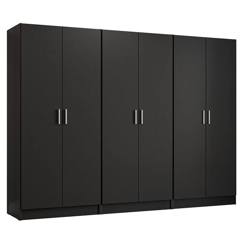 Madesa 6 Doors Storage Cabinet with Ample Shelves Space 94"L Utility Armoire Closet Entryway and Bedroom Organization Unit