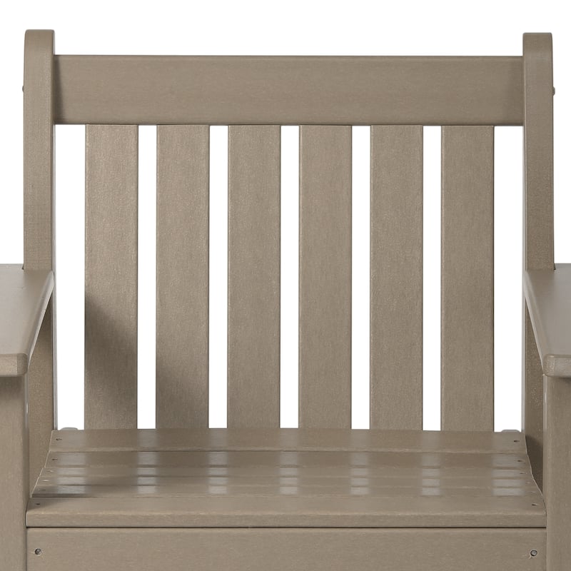 Polytrends Laguna HDPE Outdoor Dining Garden Arm Chair