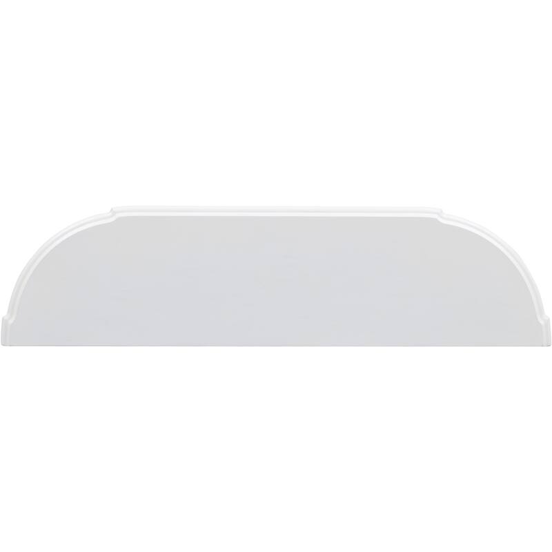 Retro Circular Curved Design Console Table with Open Style Shelf