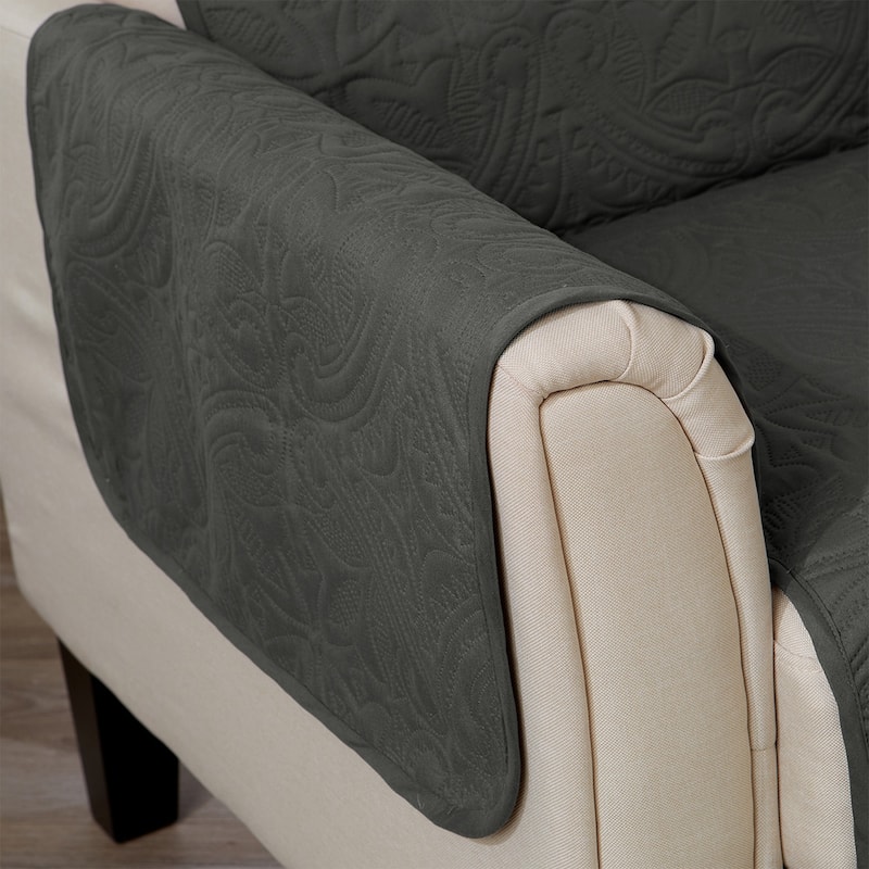Reversible Sofa Cover Quilted Pet Furniture Protector Slipcover