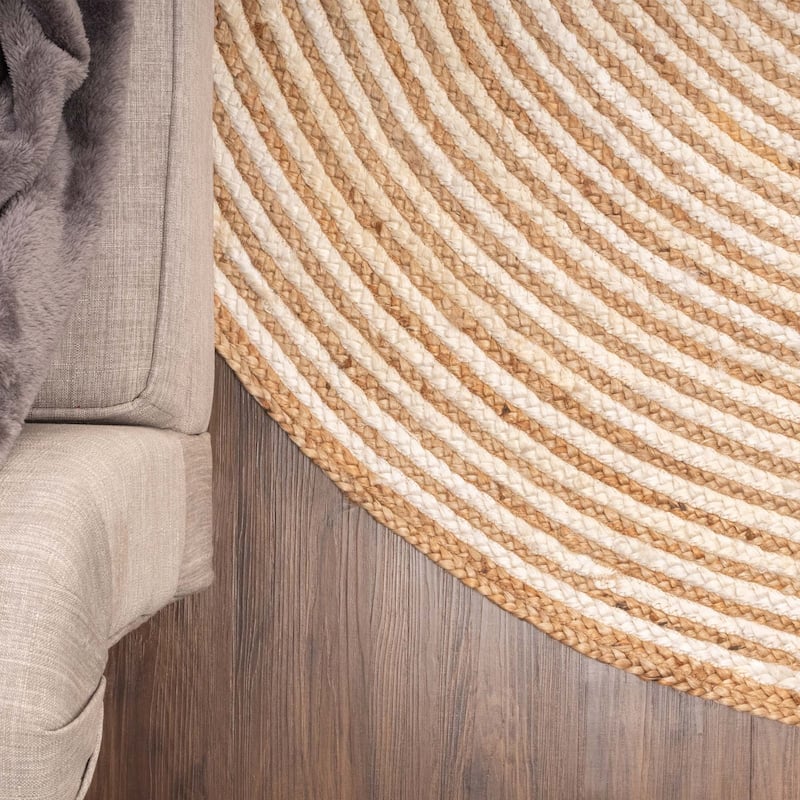 Superior Braided Jute Reversible Indoor Outdoor Area Rug