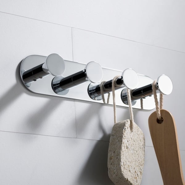 Shop Kraus Elie Bathroom Robe And Towel Hook Rack With 4 Hooks Overstock 24267217