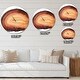 preview thumbnail 4 of 8, Designart 'Brown agate isolated' Oversized Modern Wall CLock