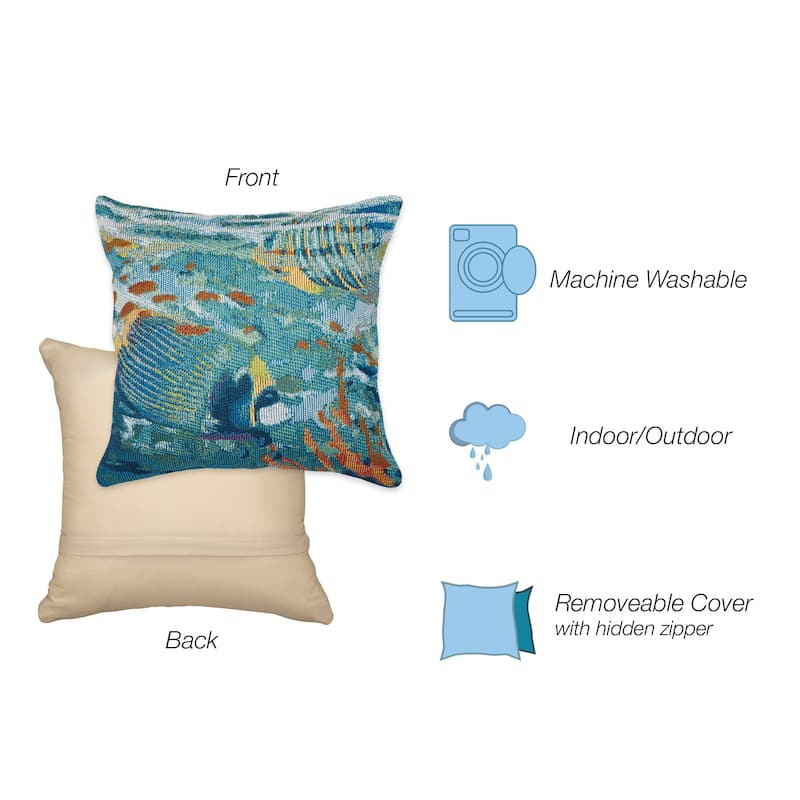 Liora Manne Marina Fantasea Indoor/Outdoor Pillow