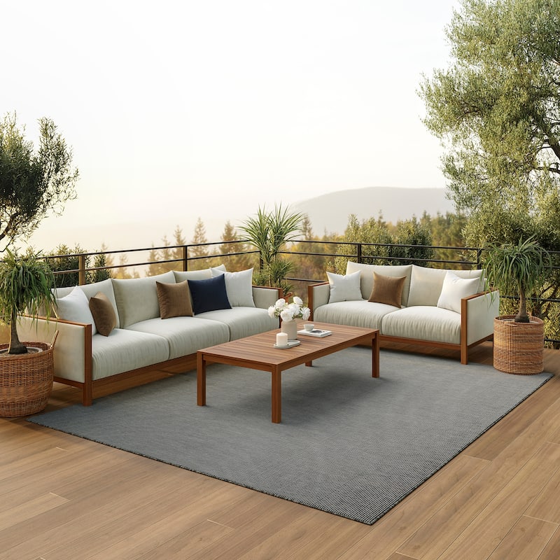 Nourison Positano Casual Modern Indoor/Outdoor Rug - 7' x 10' - Charcoal