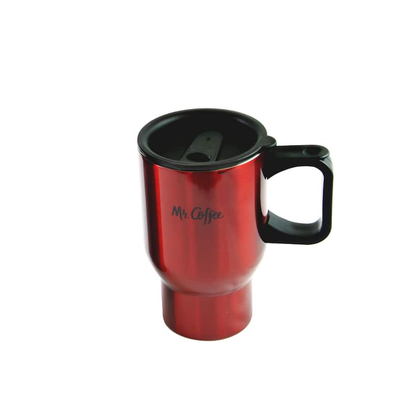 Mr Coffee Javelin 2pc Thermos and Travel Mug Gift Set in Red