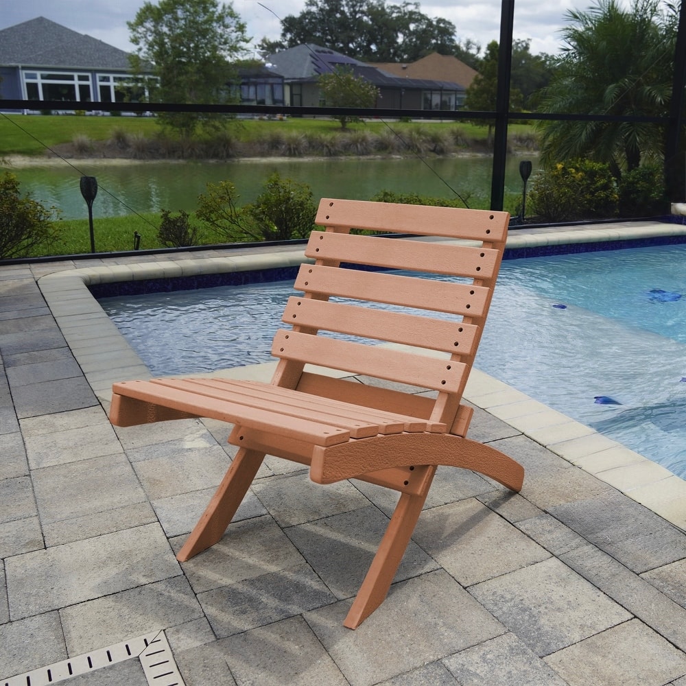 Grandcourt Fully Assembed All-Weather HDPE Outdoor Folding Patio Chair