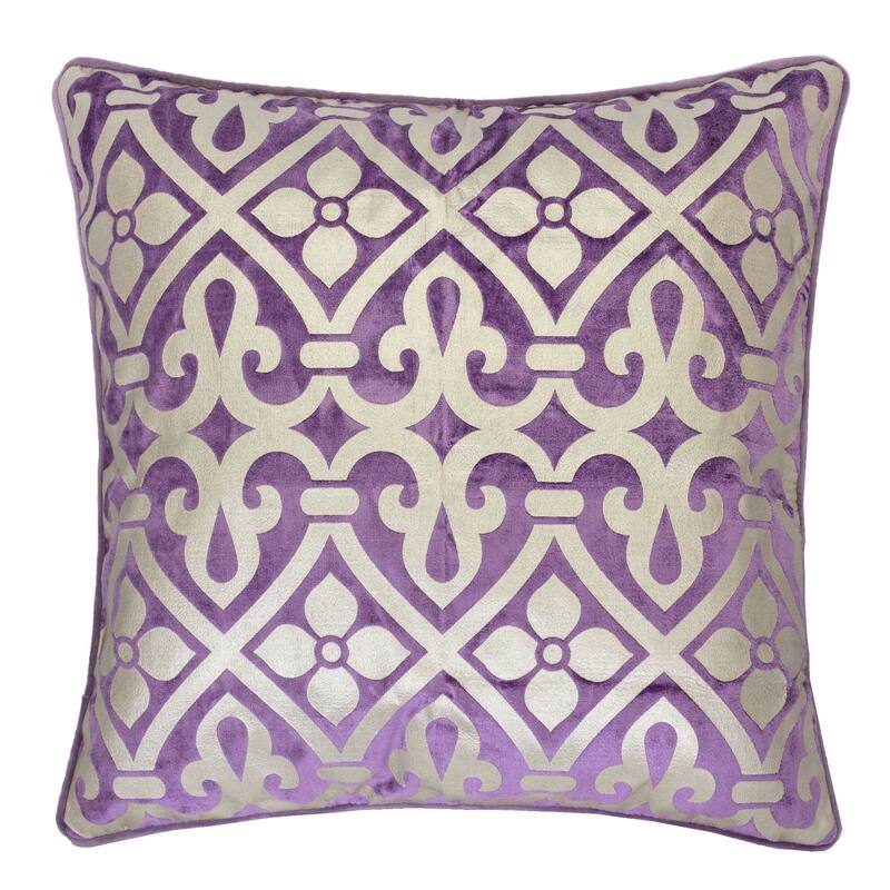 Homey Cozy Foil Print Vintage Throw Pillow Cover & Insert