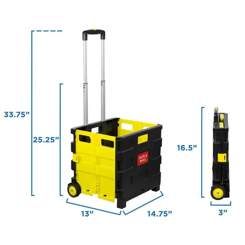 Mount-It! Rolling Collapsible Utility Cart - MI-904