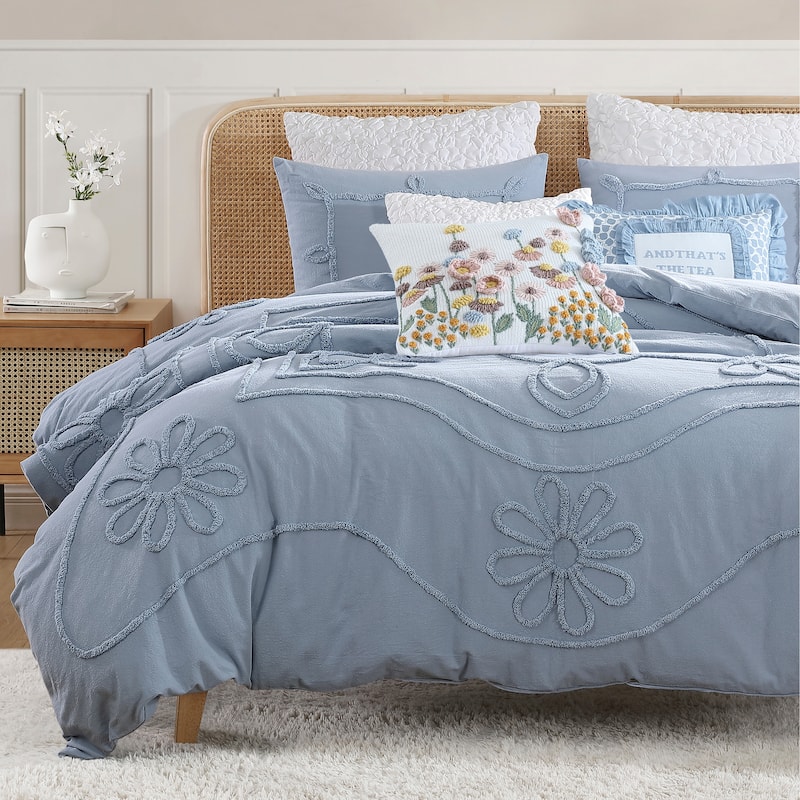 Peri Home Retro Scroll Comforter Set - Queen