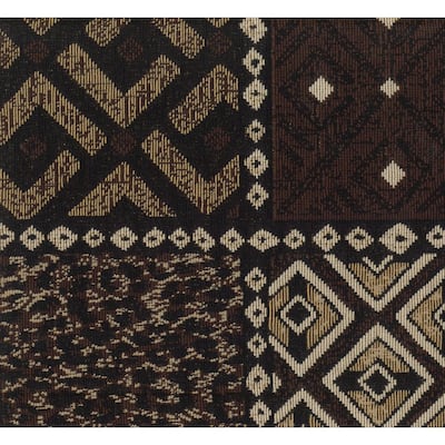 Bali 18-inch Footstool with Tapestry Cushion