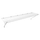preview thumbnail 8 of 13, ClosetMaid White Wire Multi-purpose Storage Shelf 1" H x 48" W x 12 D