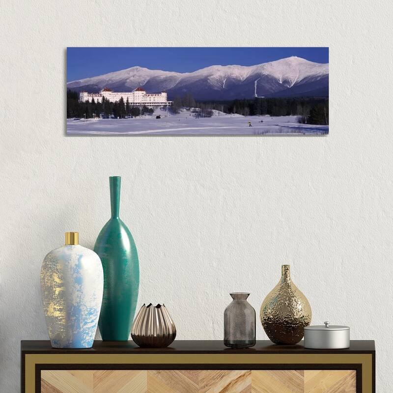 iCanvas "Mt. Washington Hotel Resort, Mount Washington, Bretton Woods, New Hampshire, USA" by Panoramic Images Canvas Print - 12x36x1.5