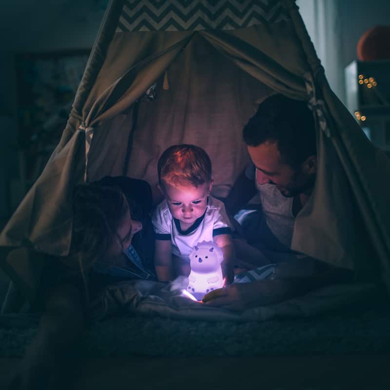 Terry Triceratops White Silicone Night Light Lamp - one size